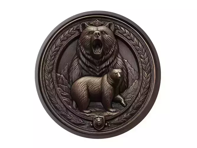 Bear Animal Medallion