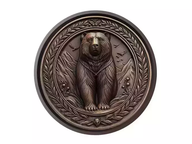 Bear Animal Medallion