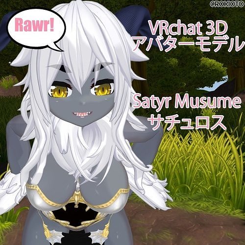VRChat Satyr Musume 3D model