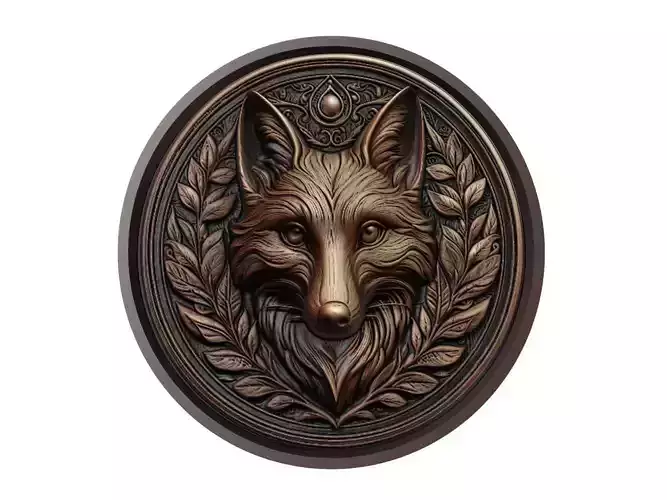 Fox Animal Medallion