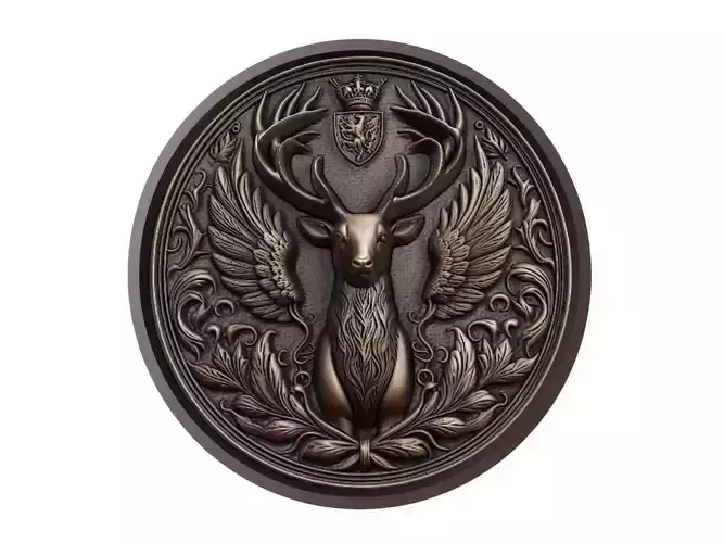 Deer Animal Medallion