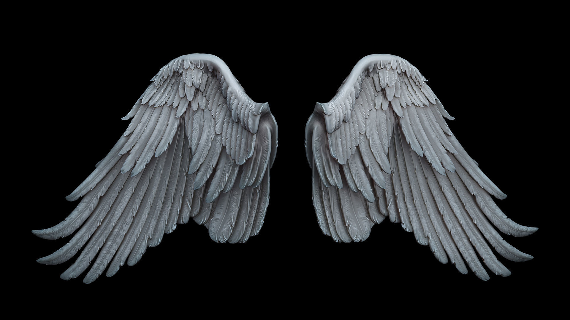 Wings  I 3D Sculpting 3D print model_2
