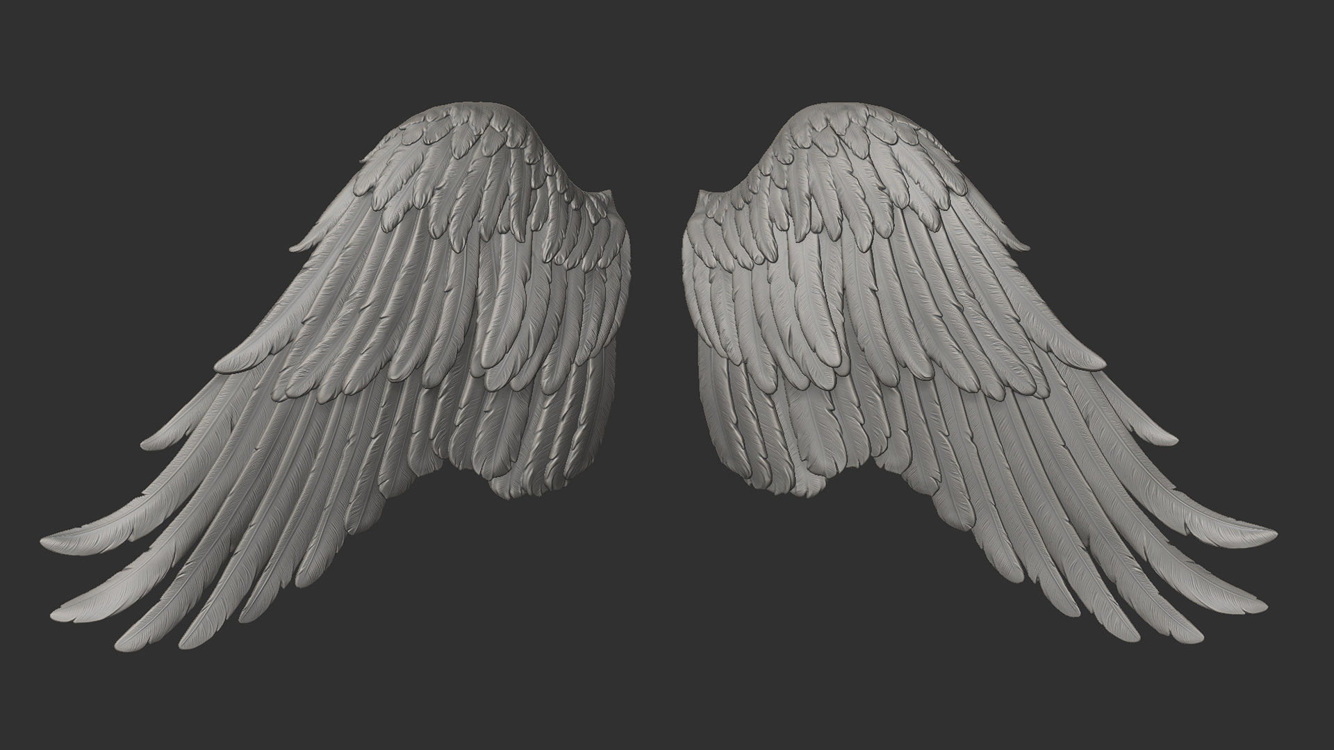 Wings  I 3D Sculpting 3D print model_7