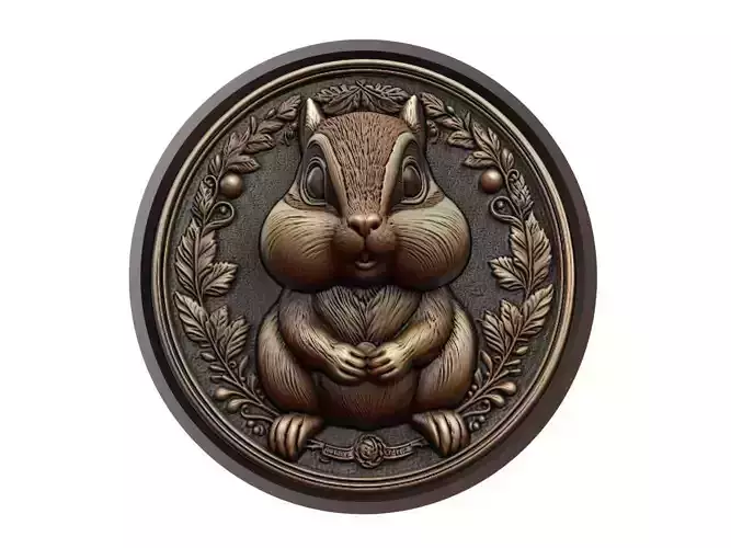 Chipmunk Animal Medallion