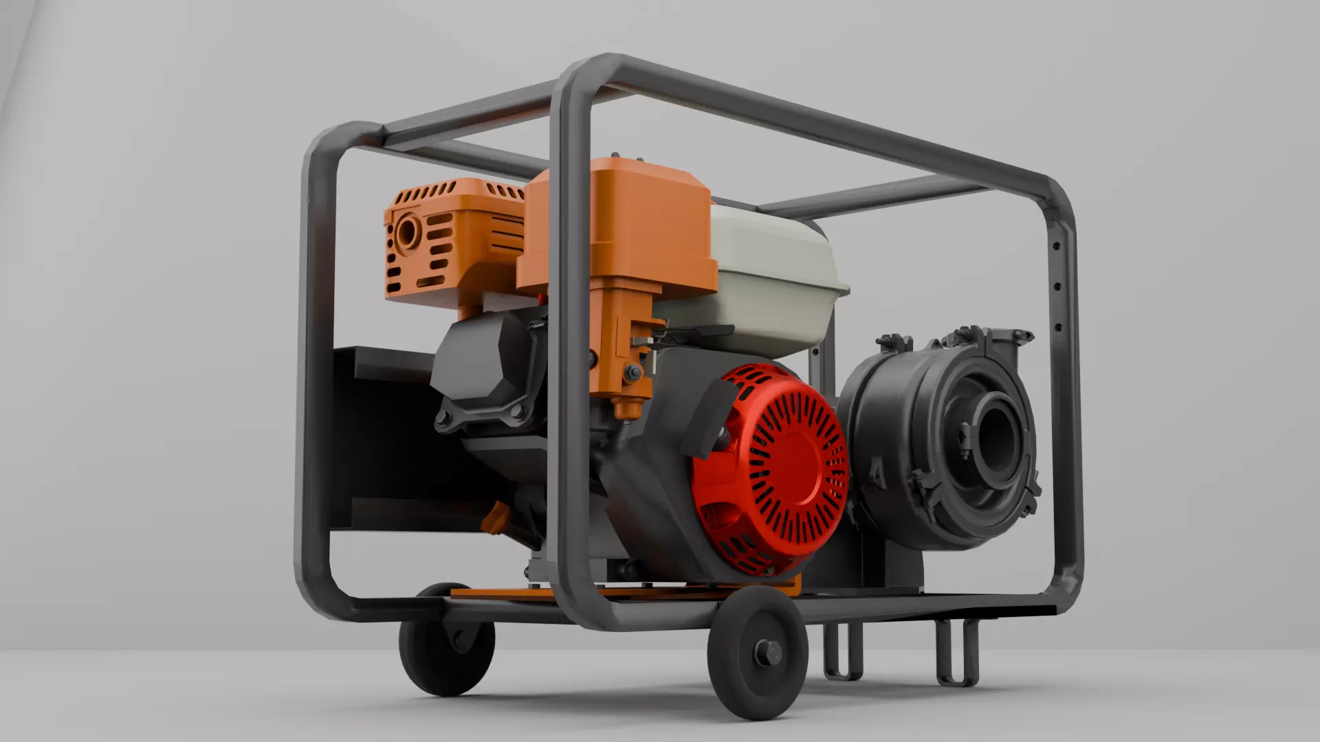 Gasoline Water Pump 3D model