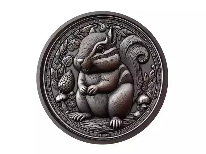 Chipmunk Animal Medallion