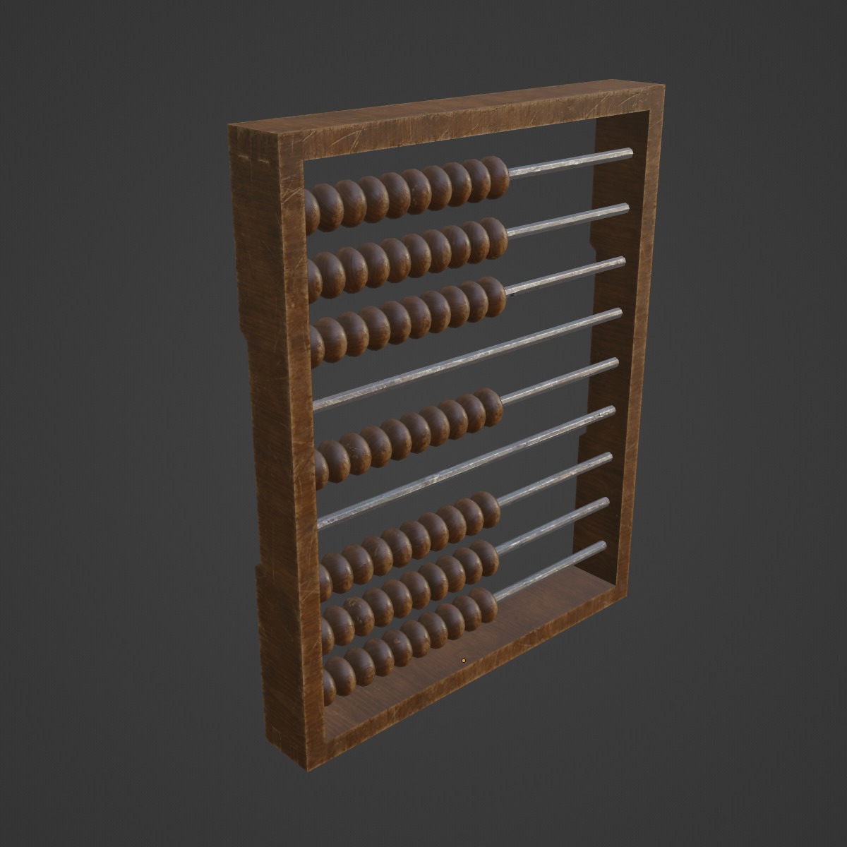 Classic Abacus 03 Low-poly 3D model_6