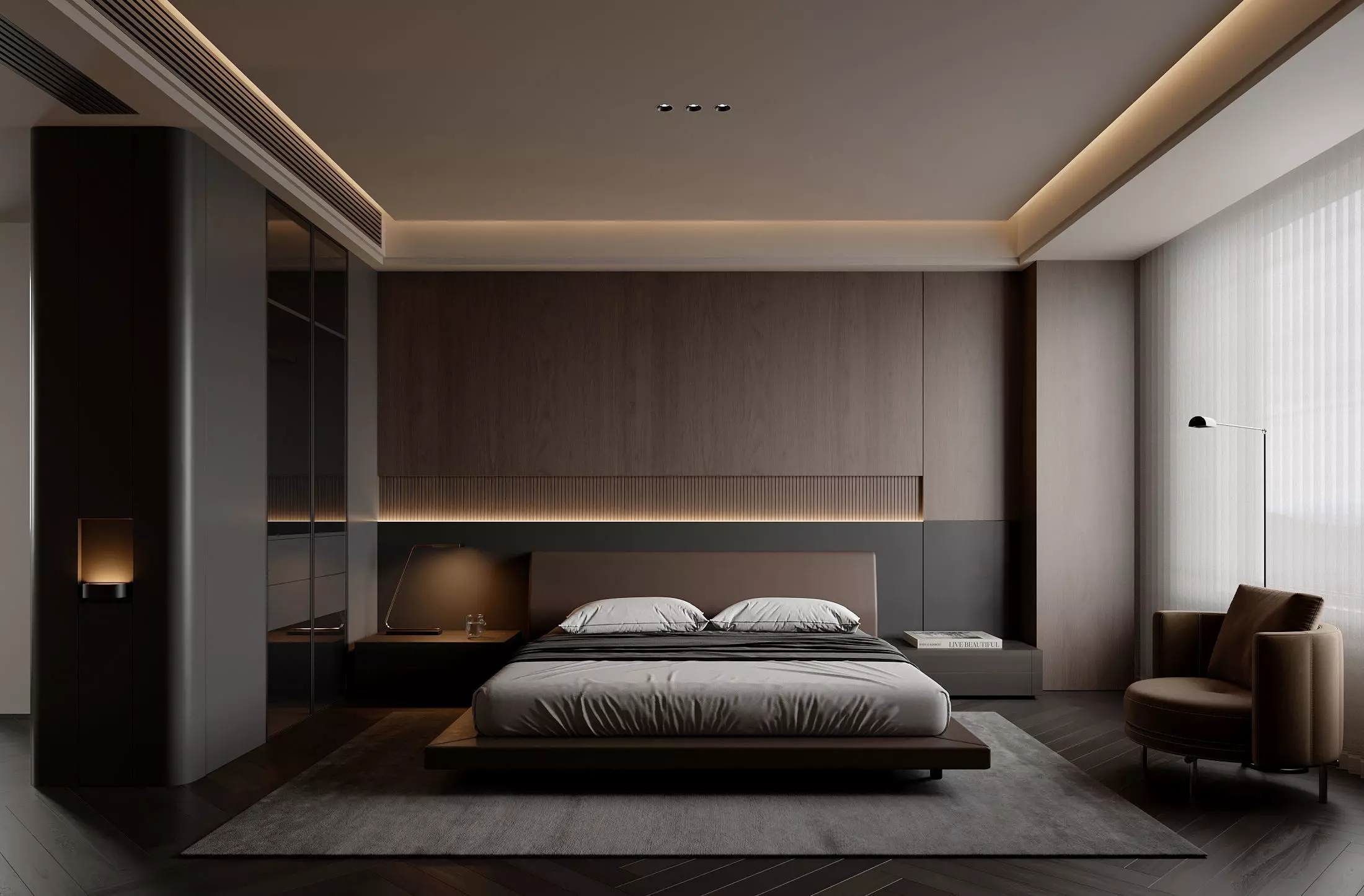 Bedroom interior scenes 3D model_0