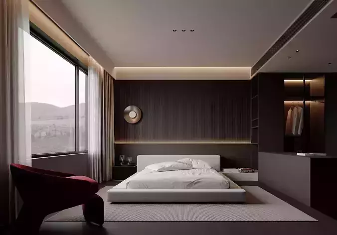 Bedroom interior scenes