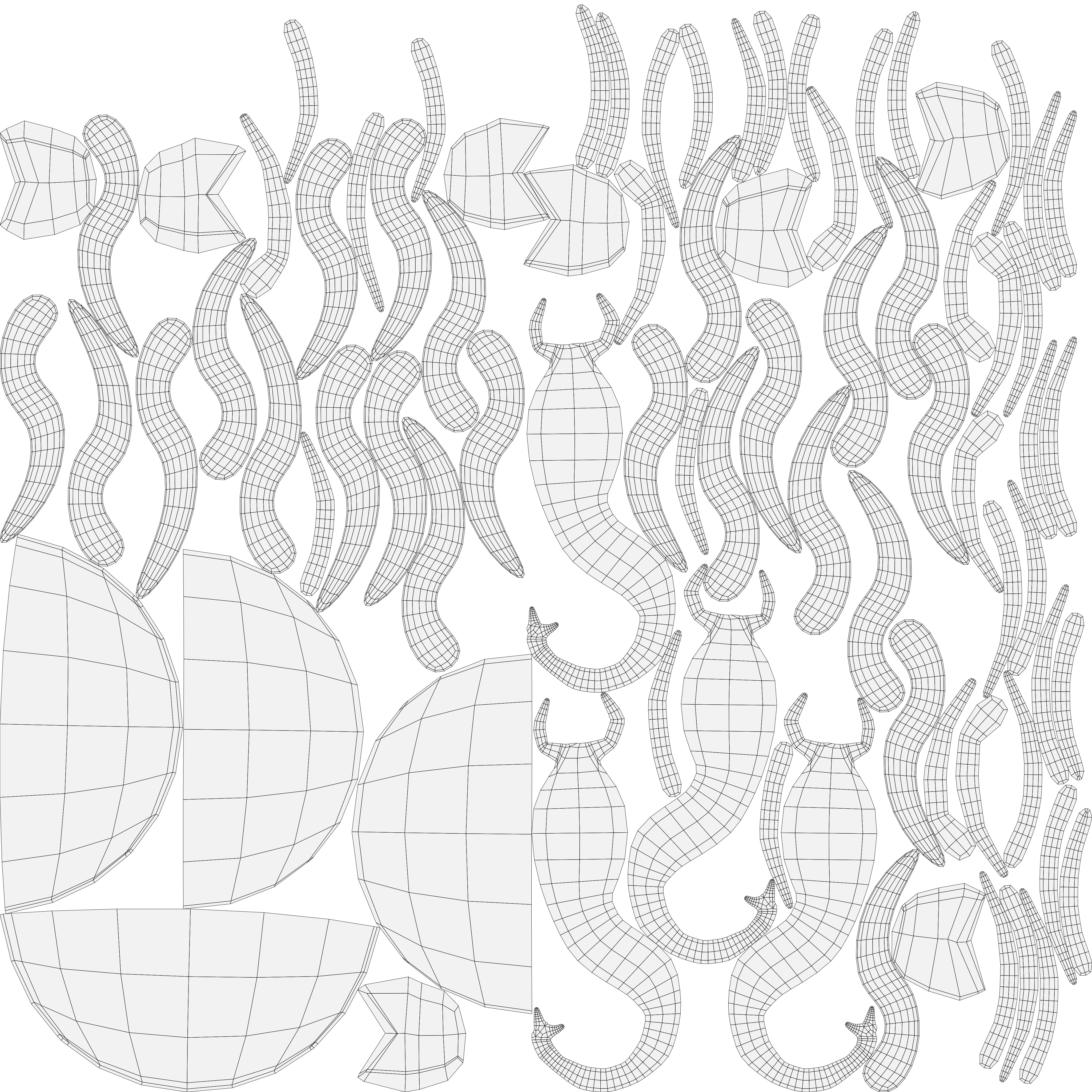 Fancy Chariot Low-poly 3D model_45