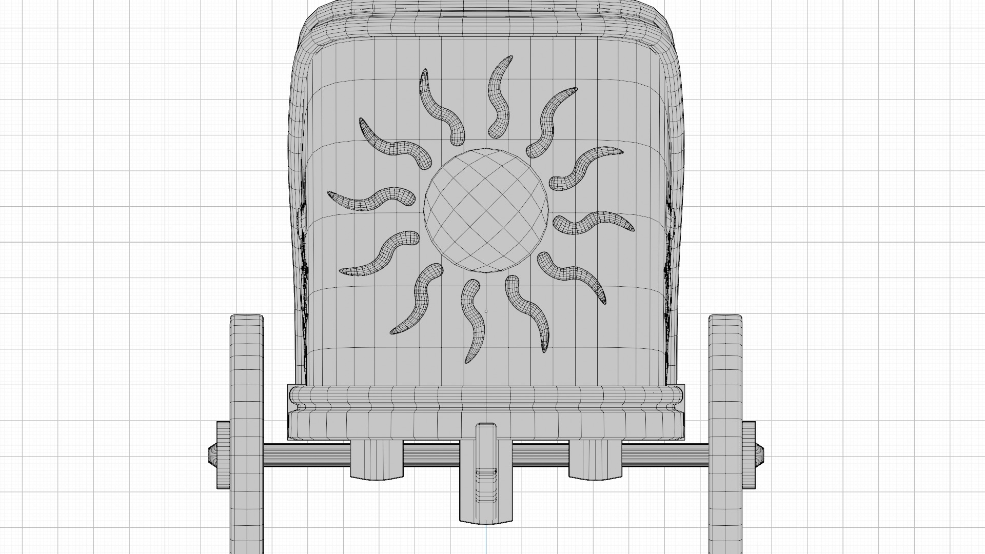 Fancy Chariot Low-poly 3D model_46