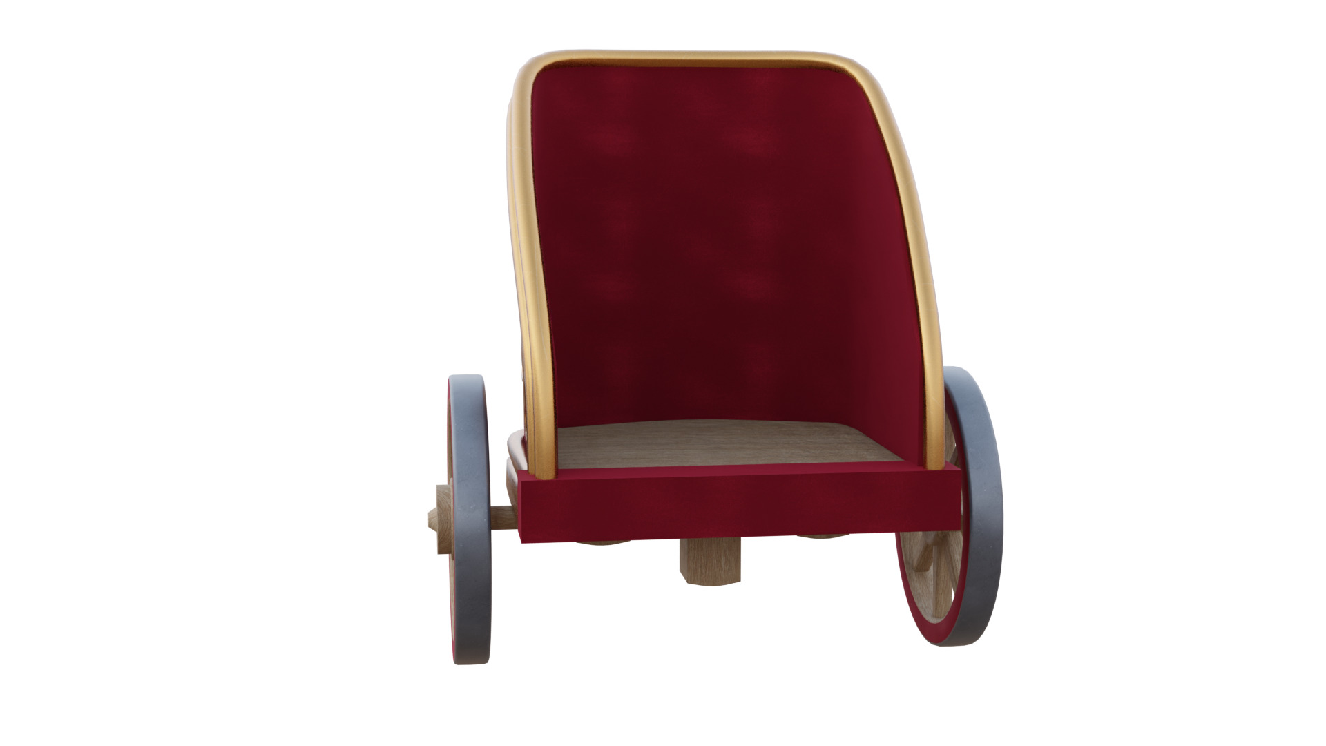 Fancy Chariot Low-poly 3D model_27