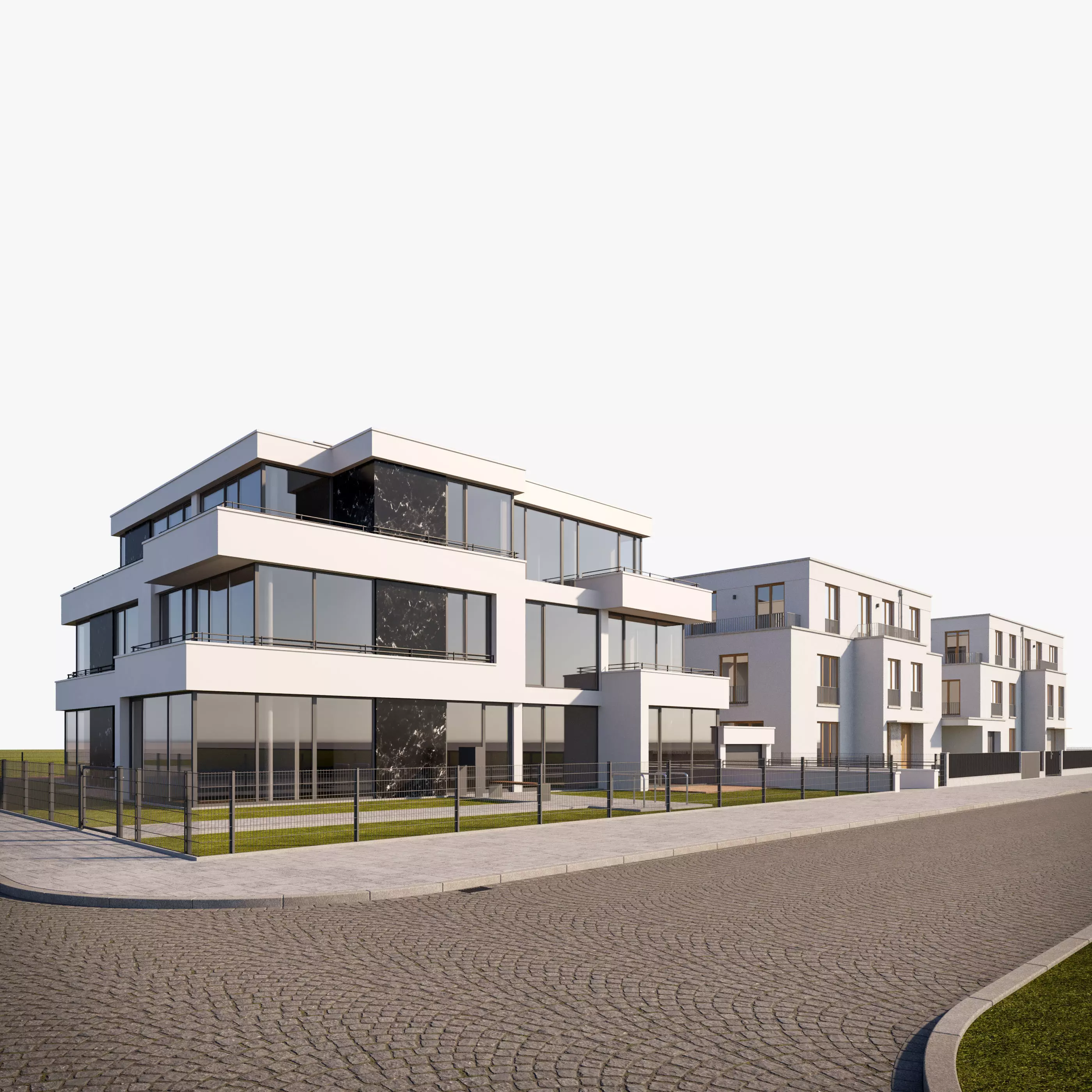 Modern City Villas 3D model