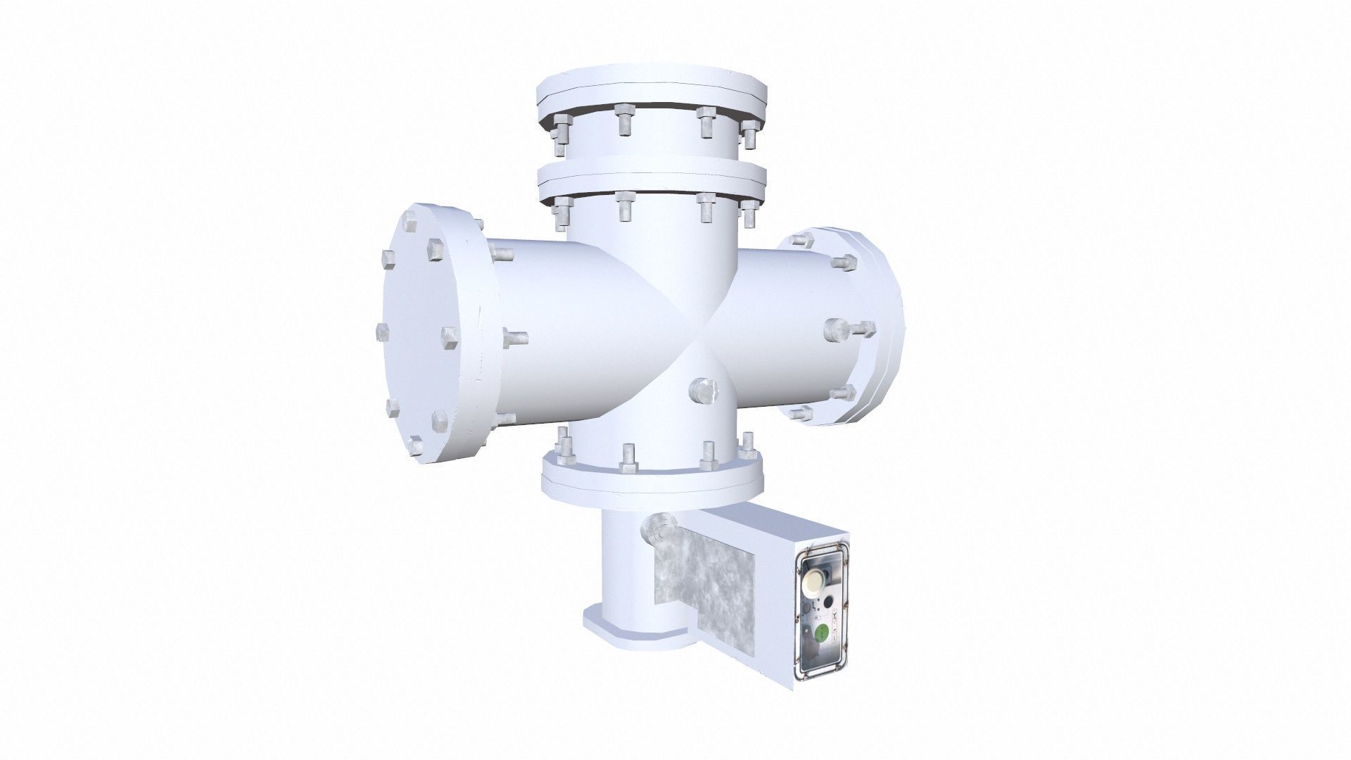 Flange Low-poly 3D model_3