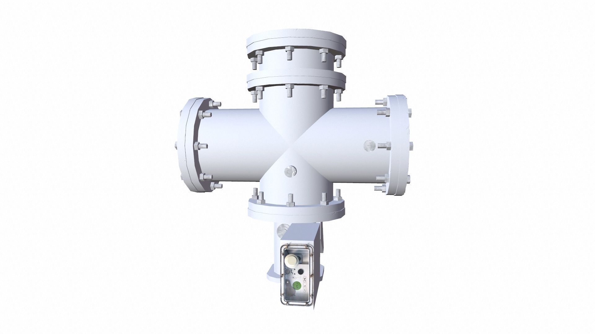 Flange Low-poly 3D model_2