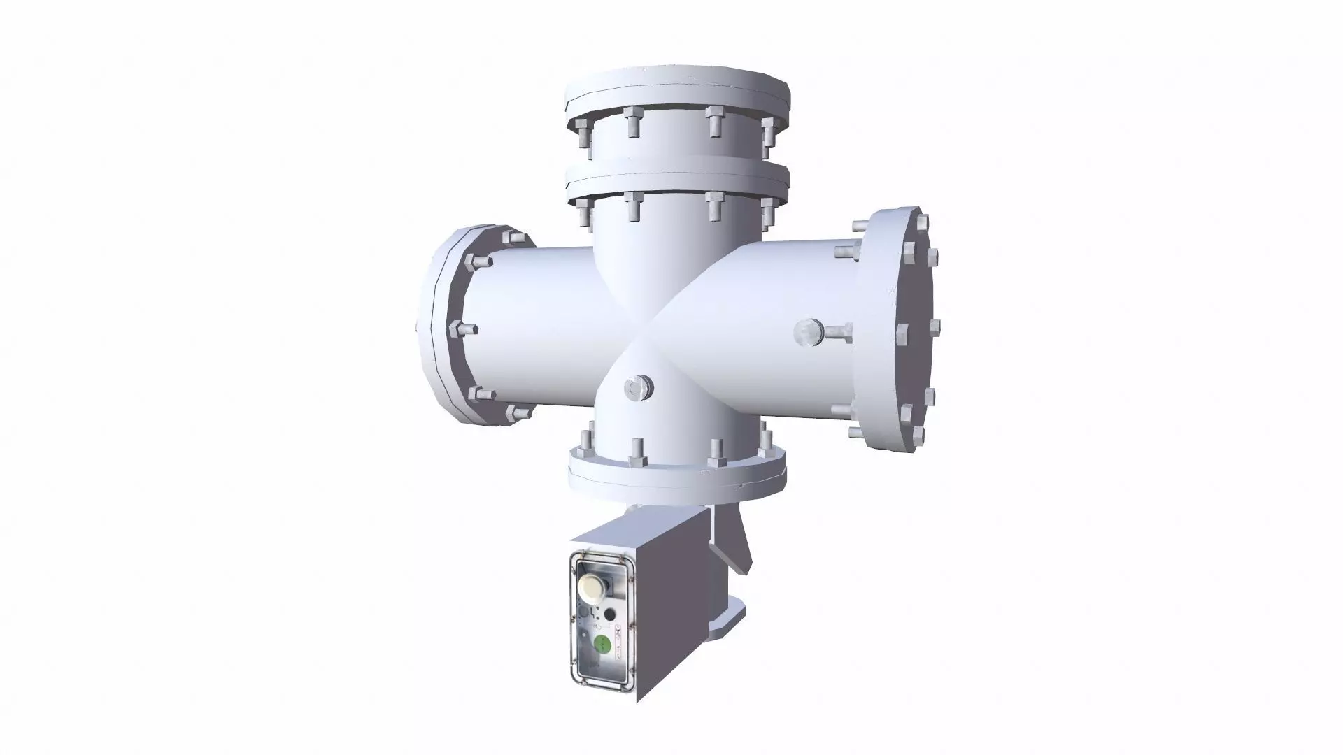 Flange Low-poly 3D model_0