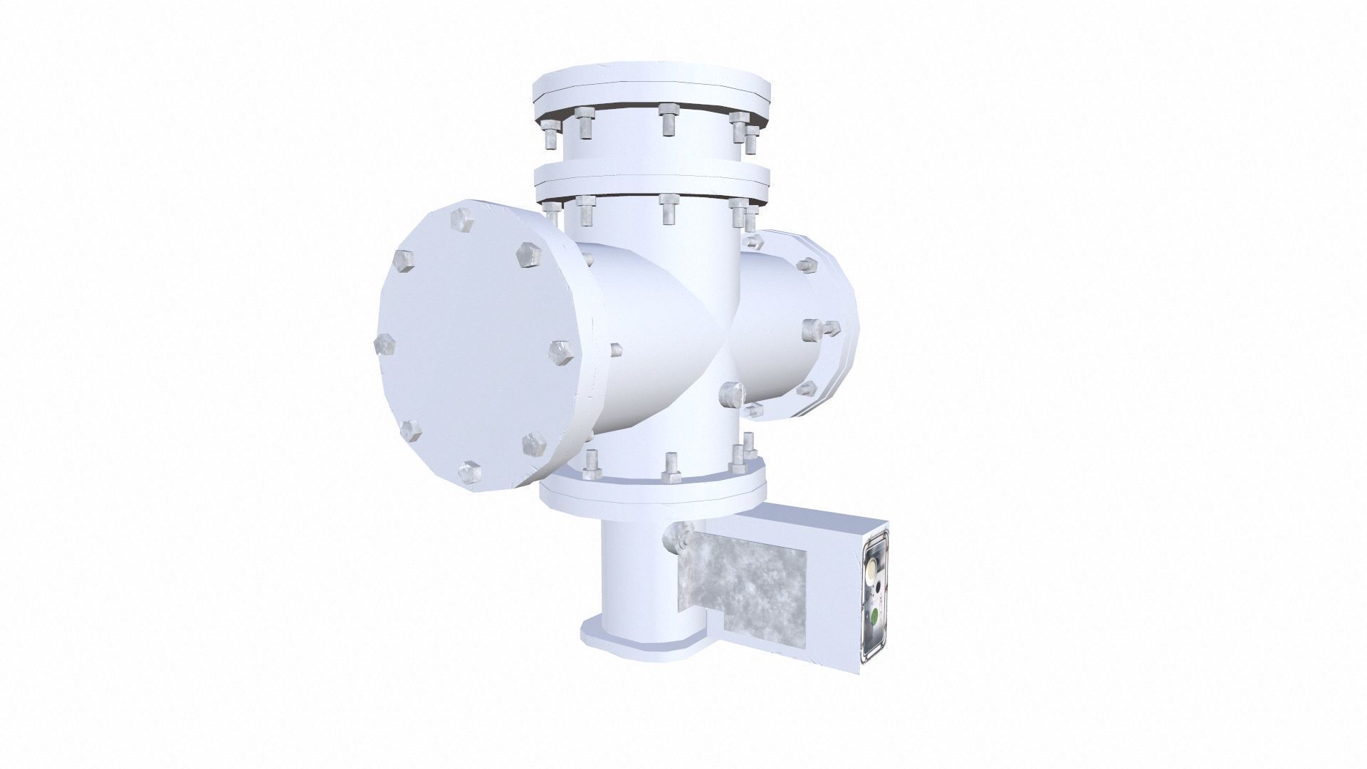 Flange Low-poly 3D model_4