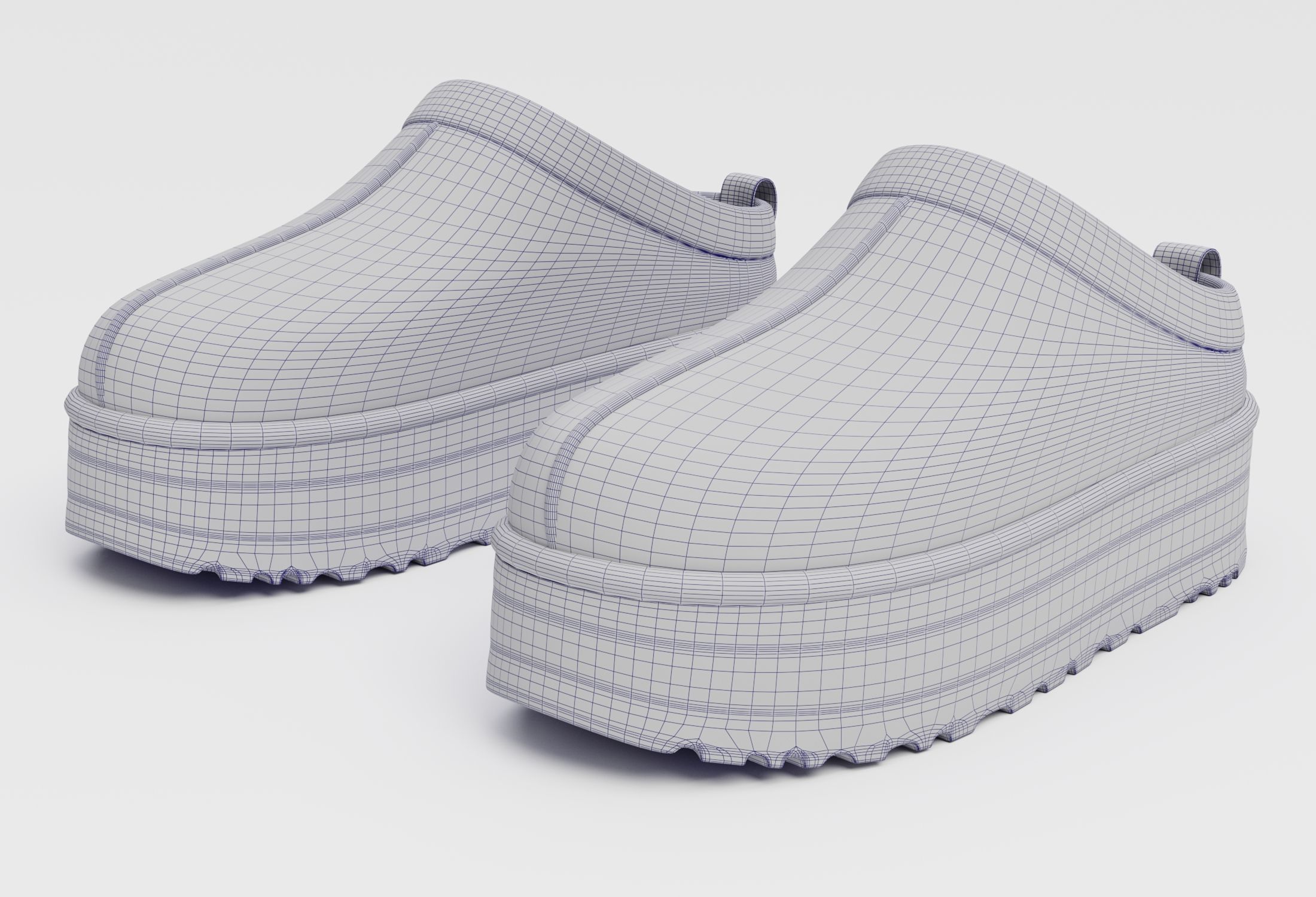 Slippers Ugg tasman platform Low-poly 3D model_15