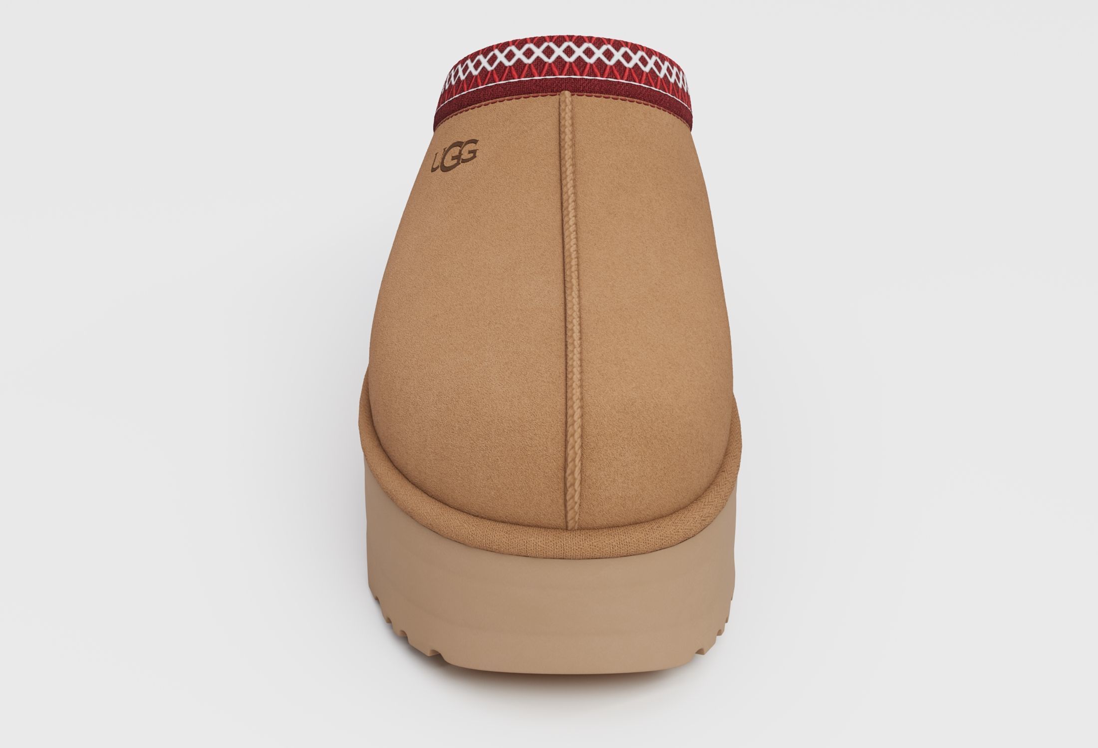 Slippers Ugg tasman platform Low-poly 3D model_8