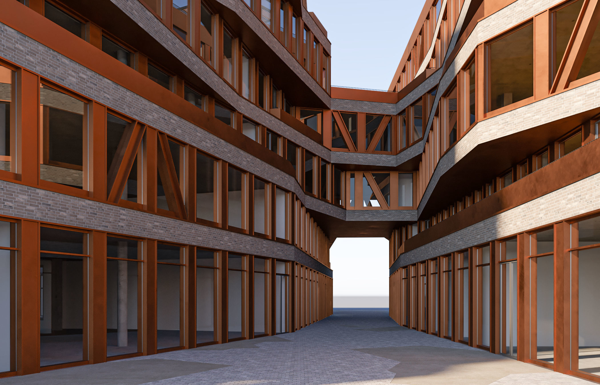 Modern Office Building 3D model_13