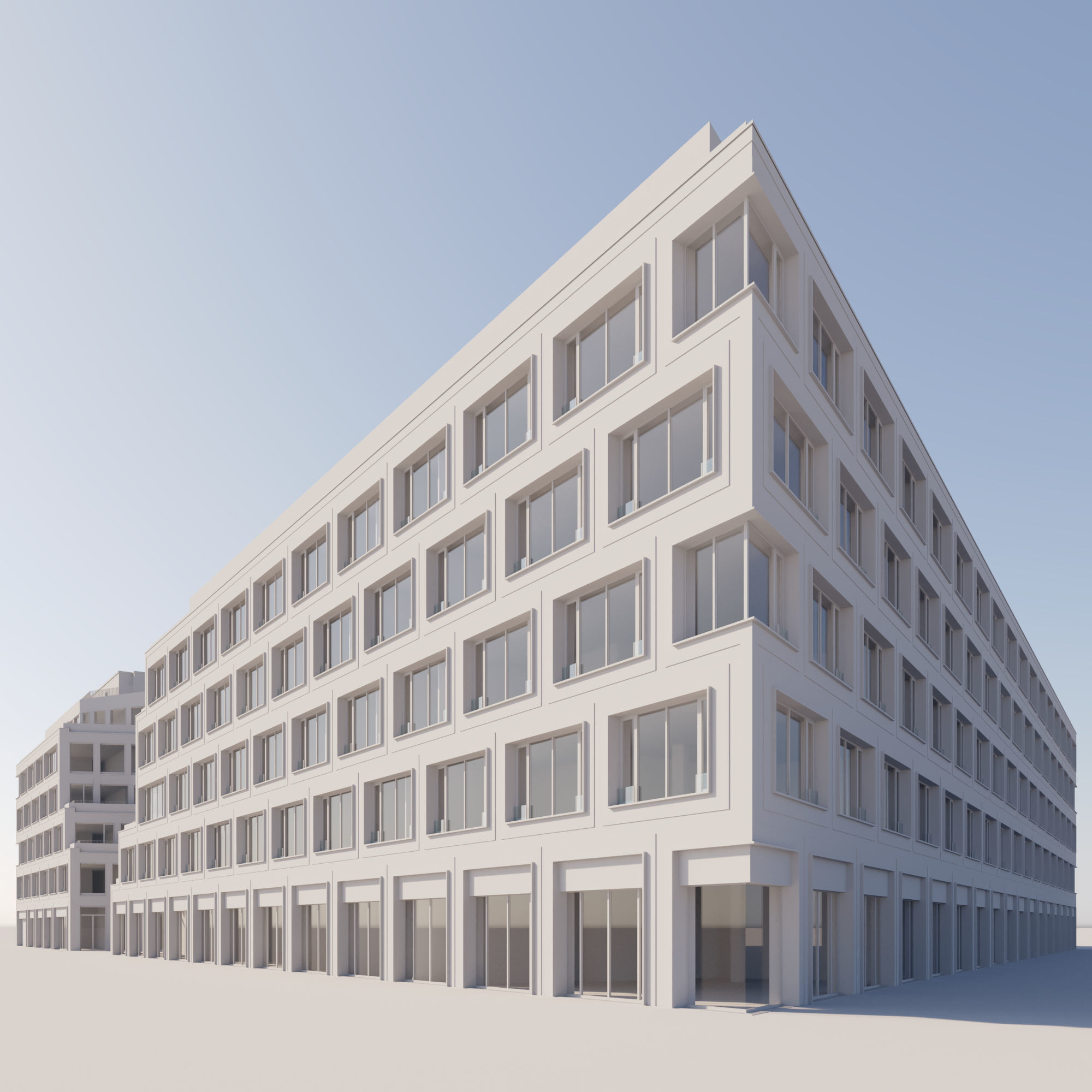Modern Office Building 3D model_37