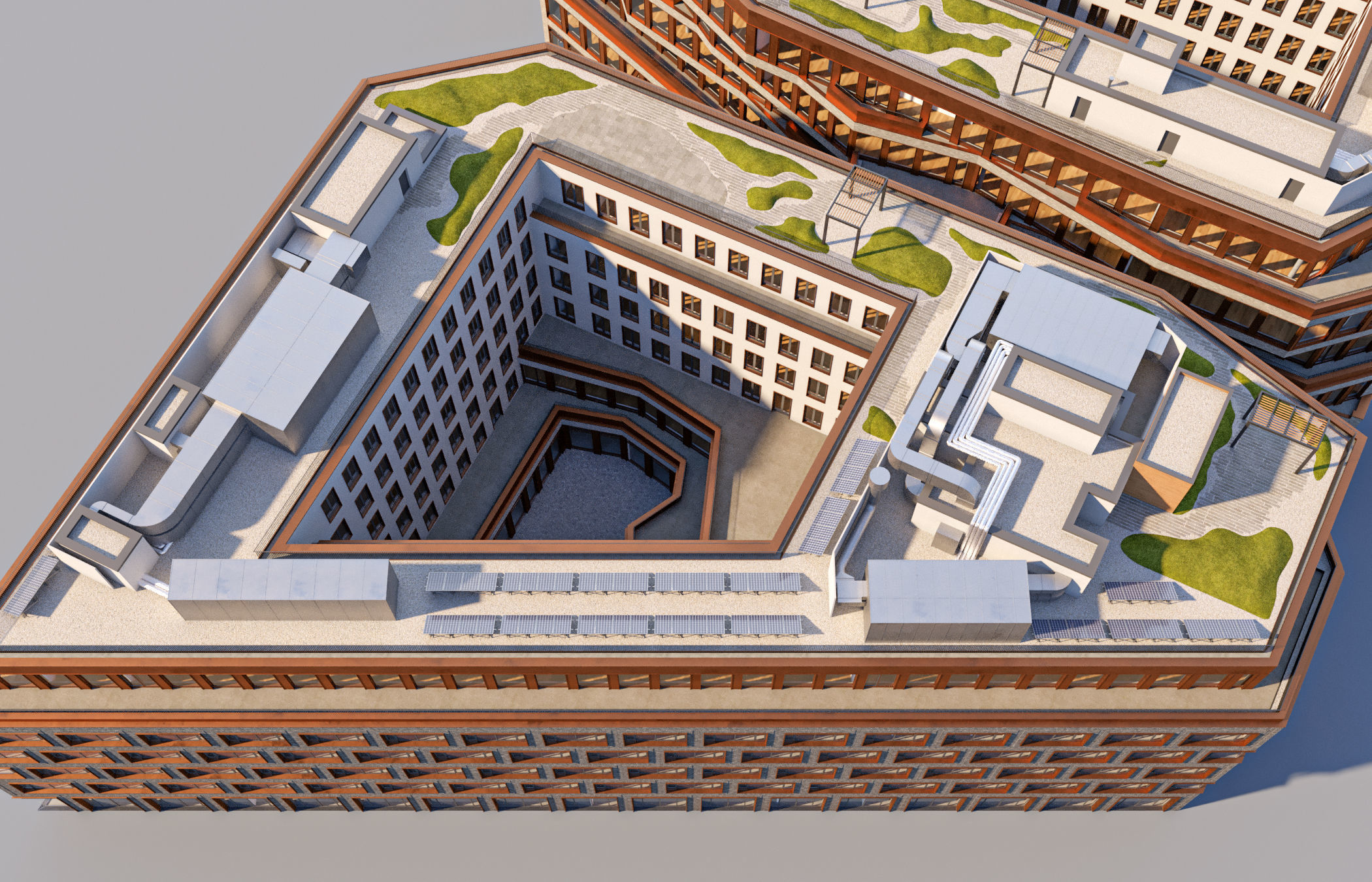 Modern Office Building 3D model_34