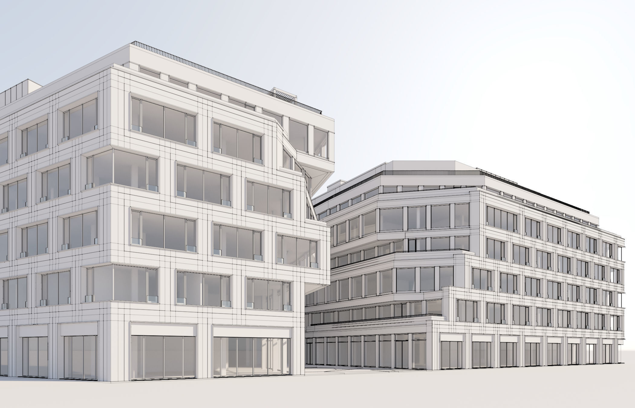Modern Office Building 3D model_21