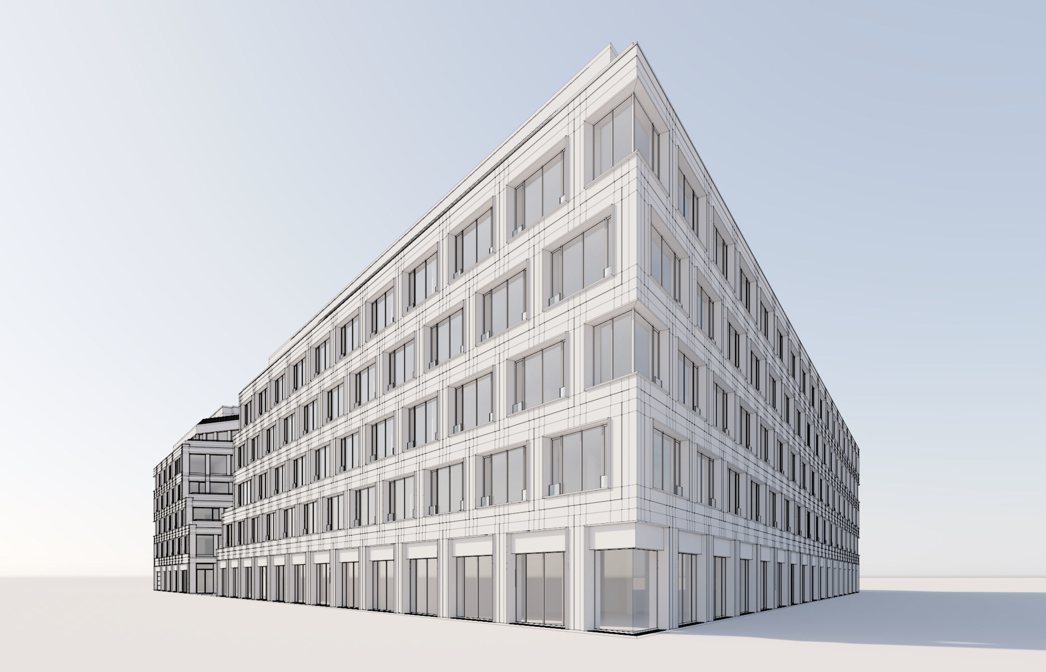 Modern Office Building 3D model_30