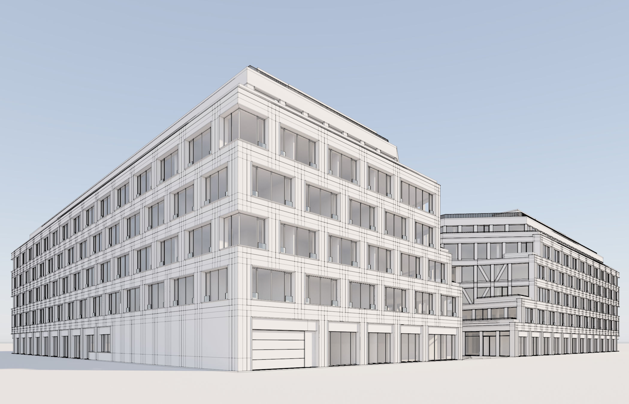 Modern Office Building 3D model_27