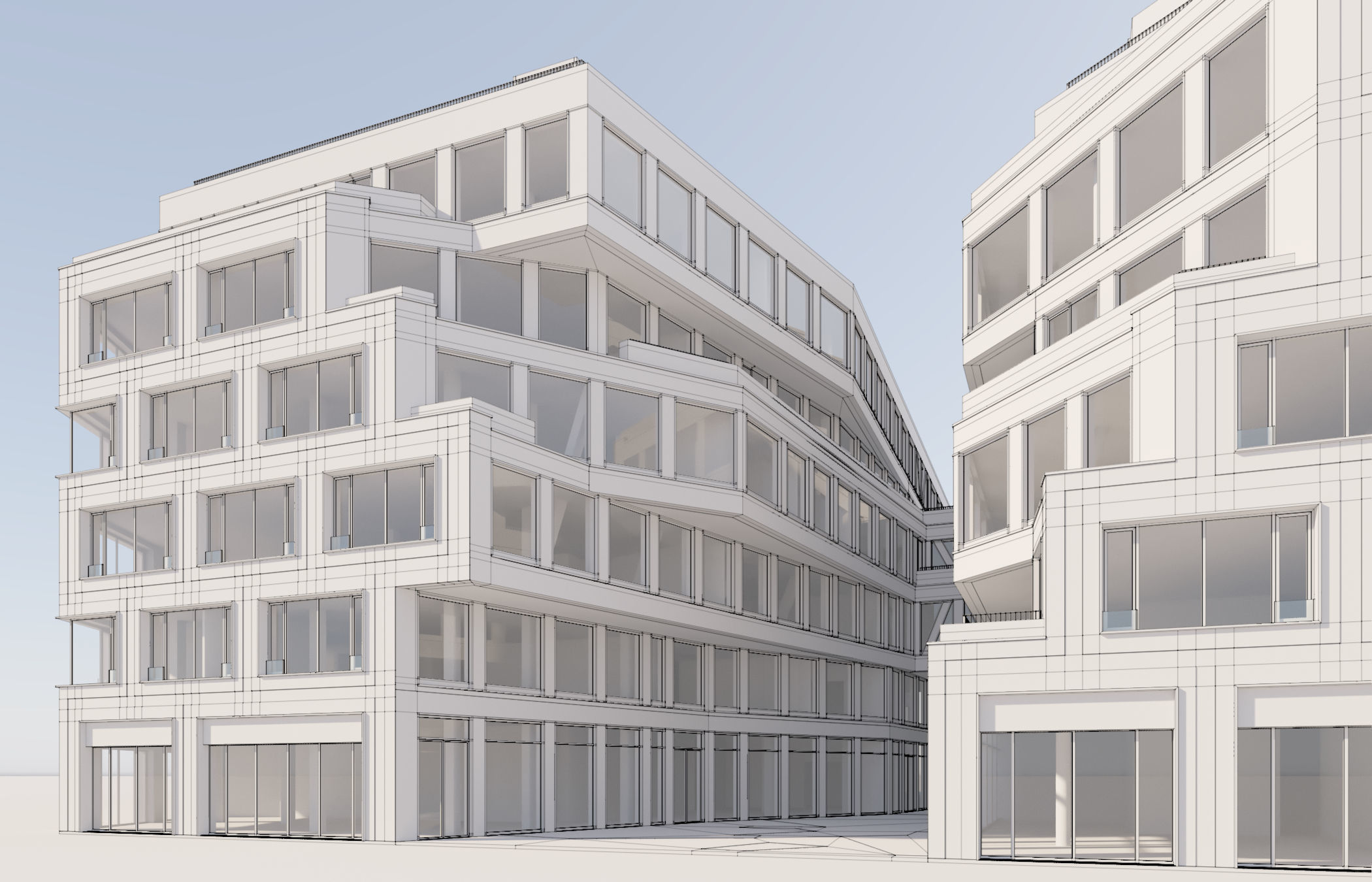 Modern Office Building 3D model_18