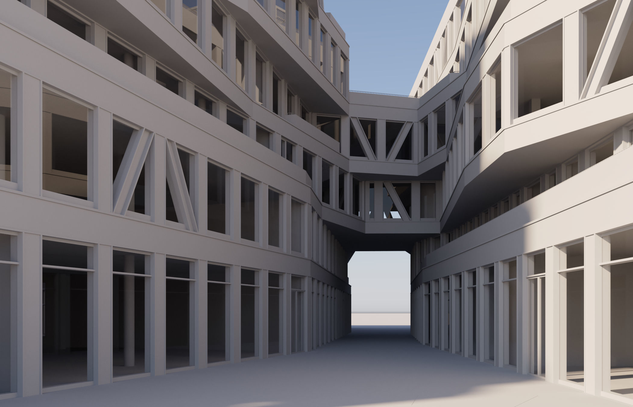 Modern Office Building 3D model_14