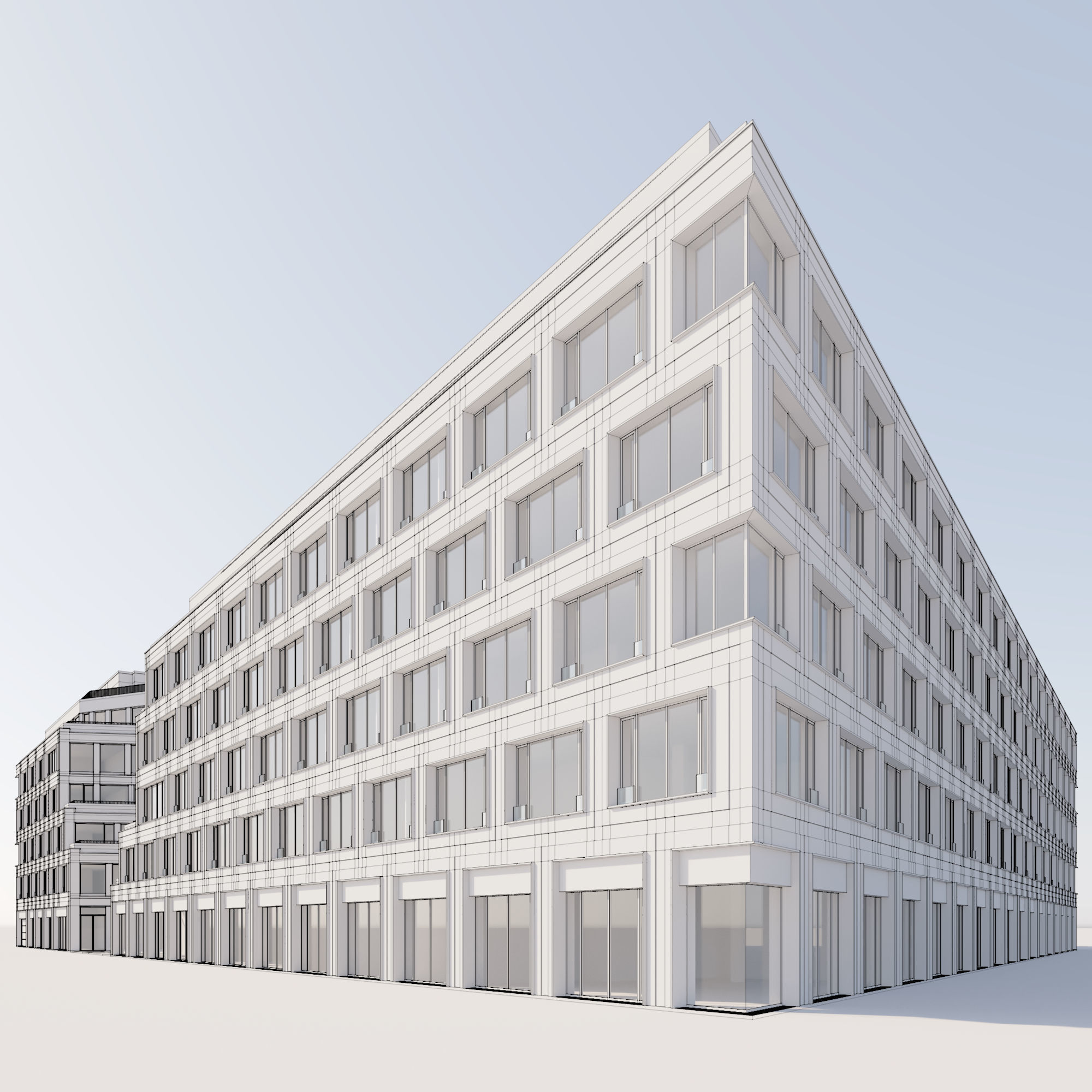 Modern Office Building 3D model_38