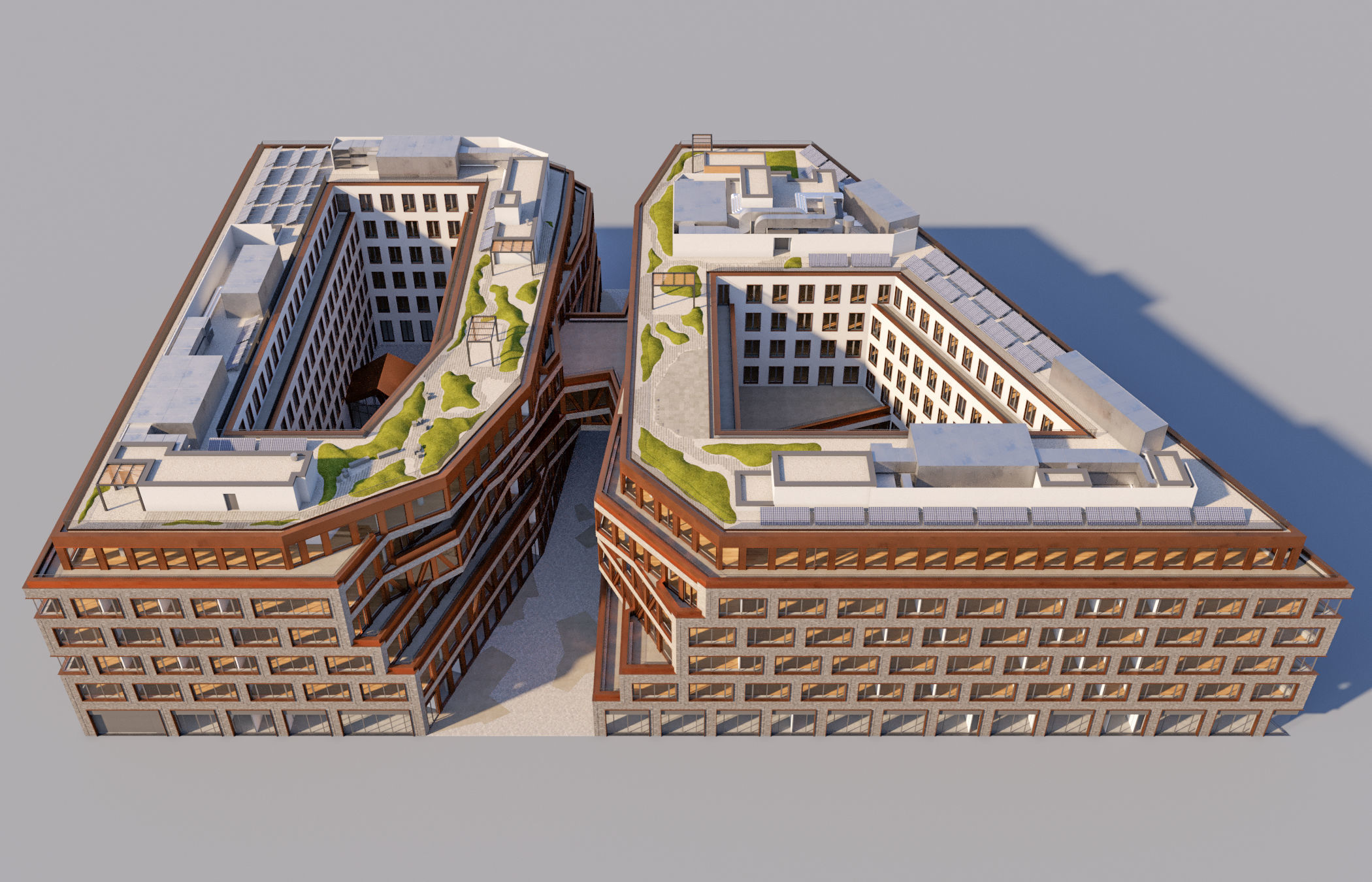 Modern Office Building 3D model_1