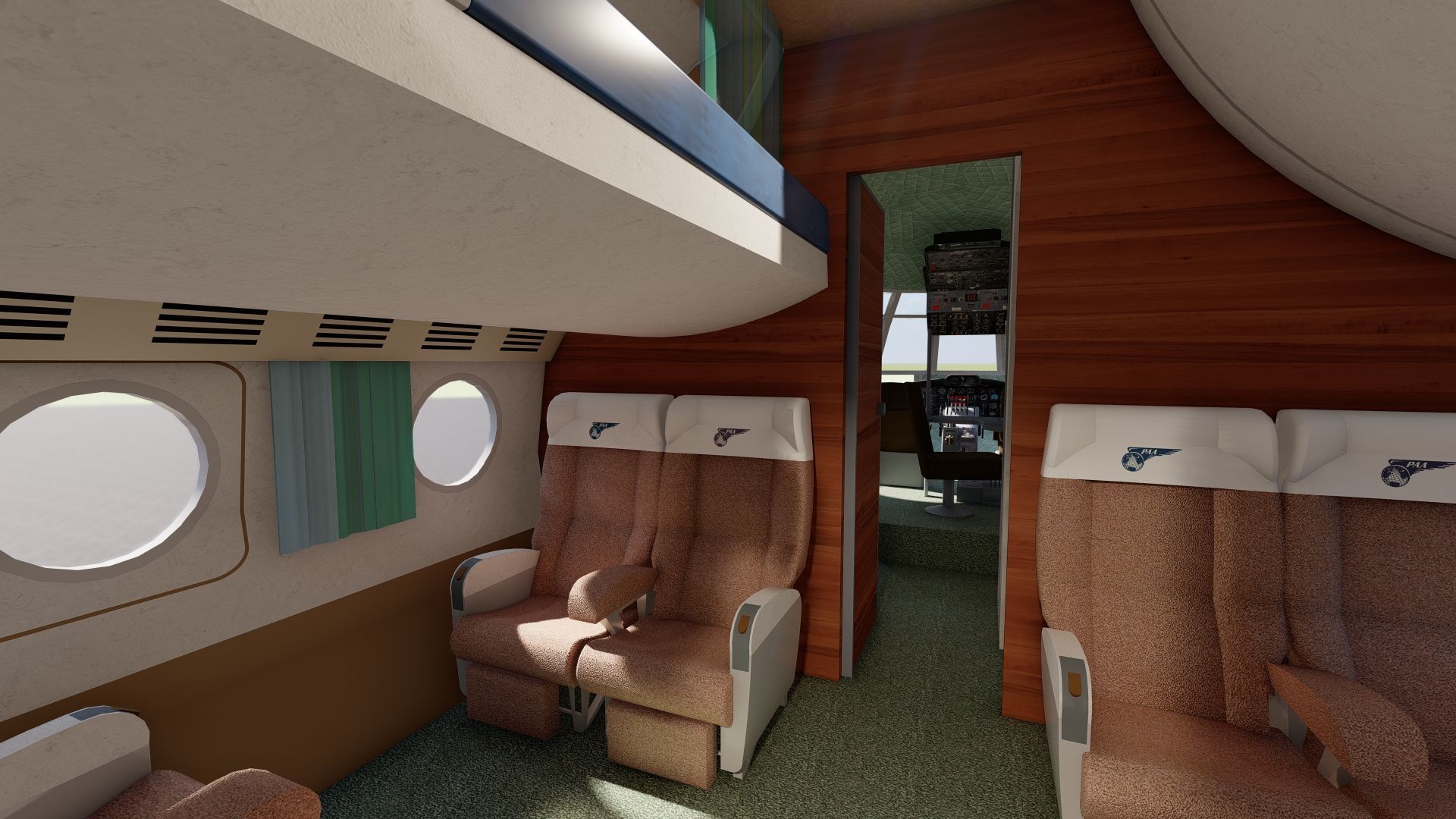 PAN AM BOEING 377 STRATOCRUISER 3D model_12