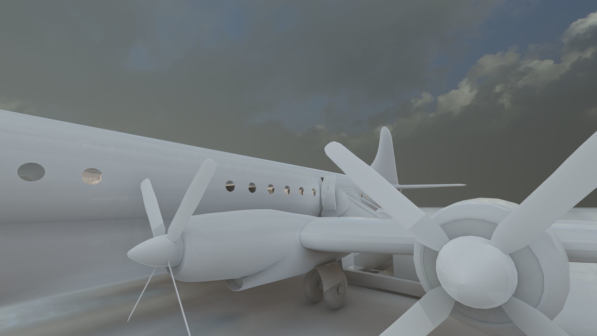 PAN AM BOEING 377 STRATOCRUISER 3D model_29