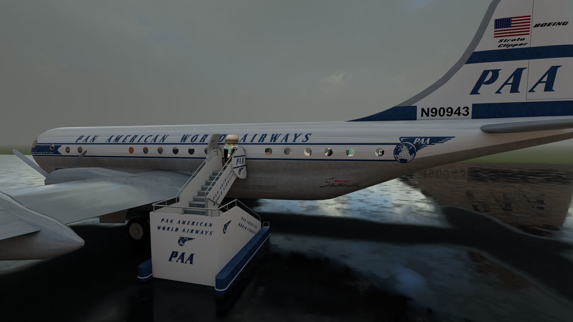 PAN AM BOEING 377 STRATOCRUISER 3D model_22