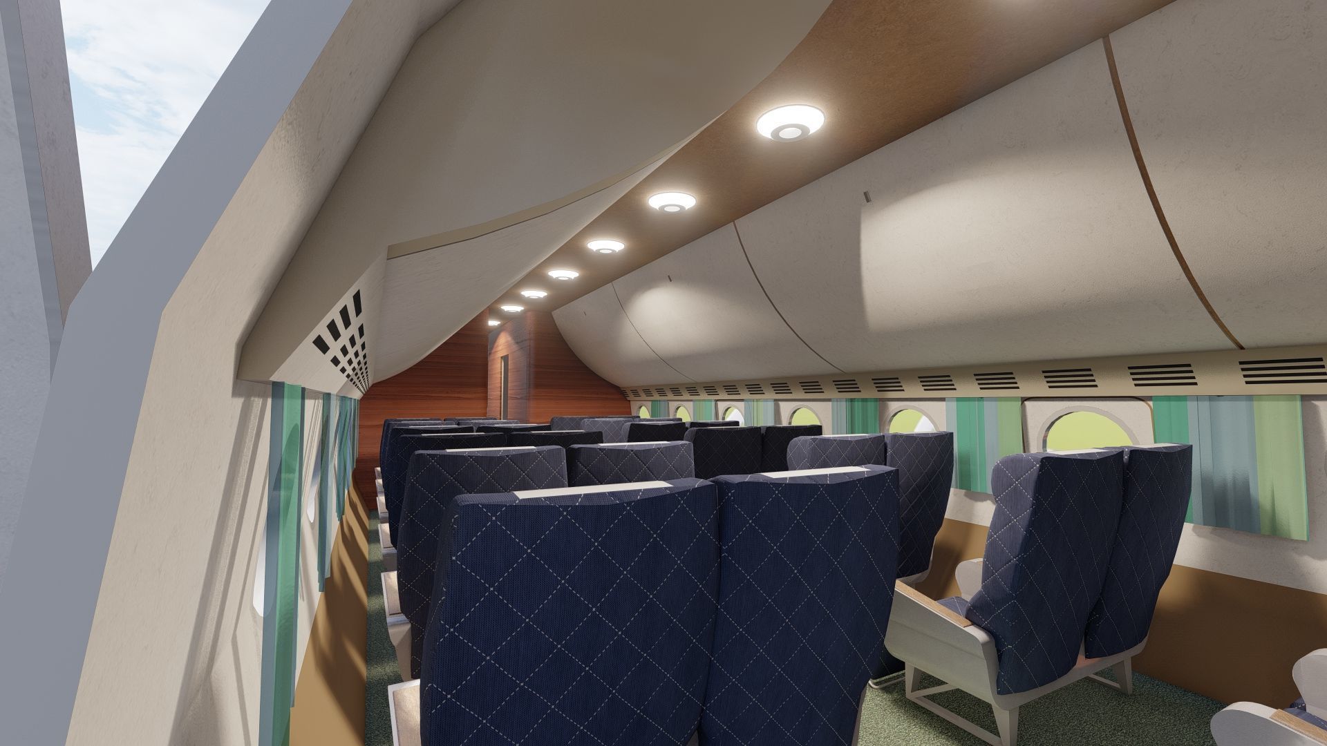 PAN AM BOEING 377 STRATOCRUISER 3D model_8