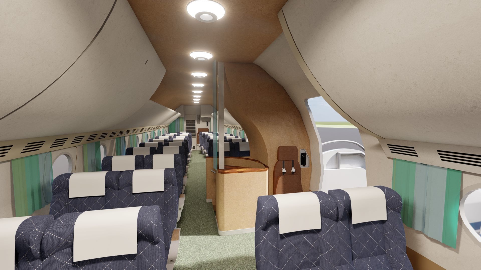 PAN AM BOEING 377 STRATOCRUISER 3D model_16