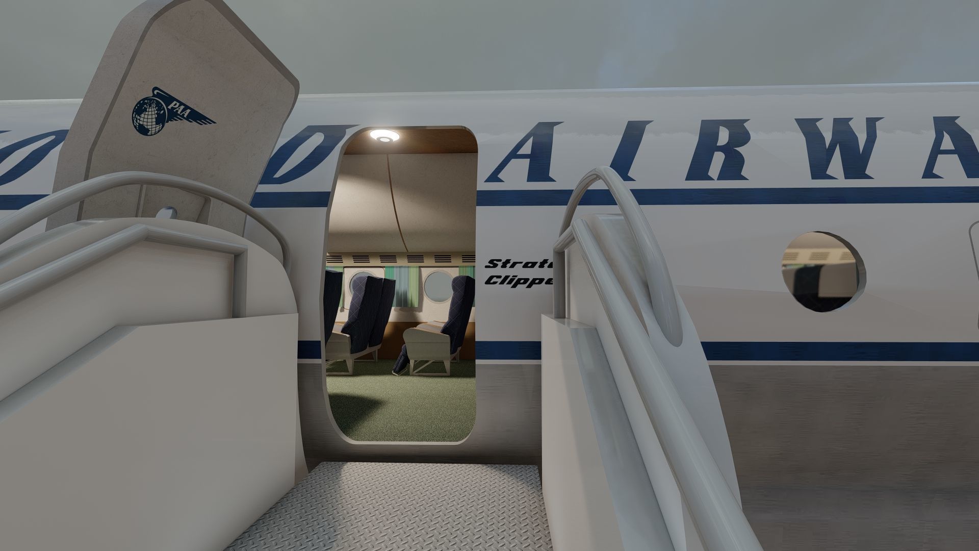 PAN AM BOEING 377 STRATOCRUISER 3D model_26