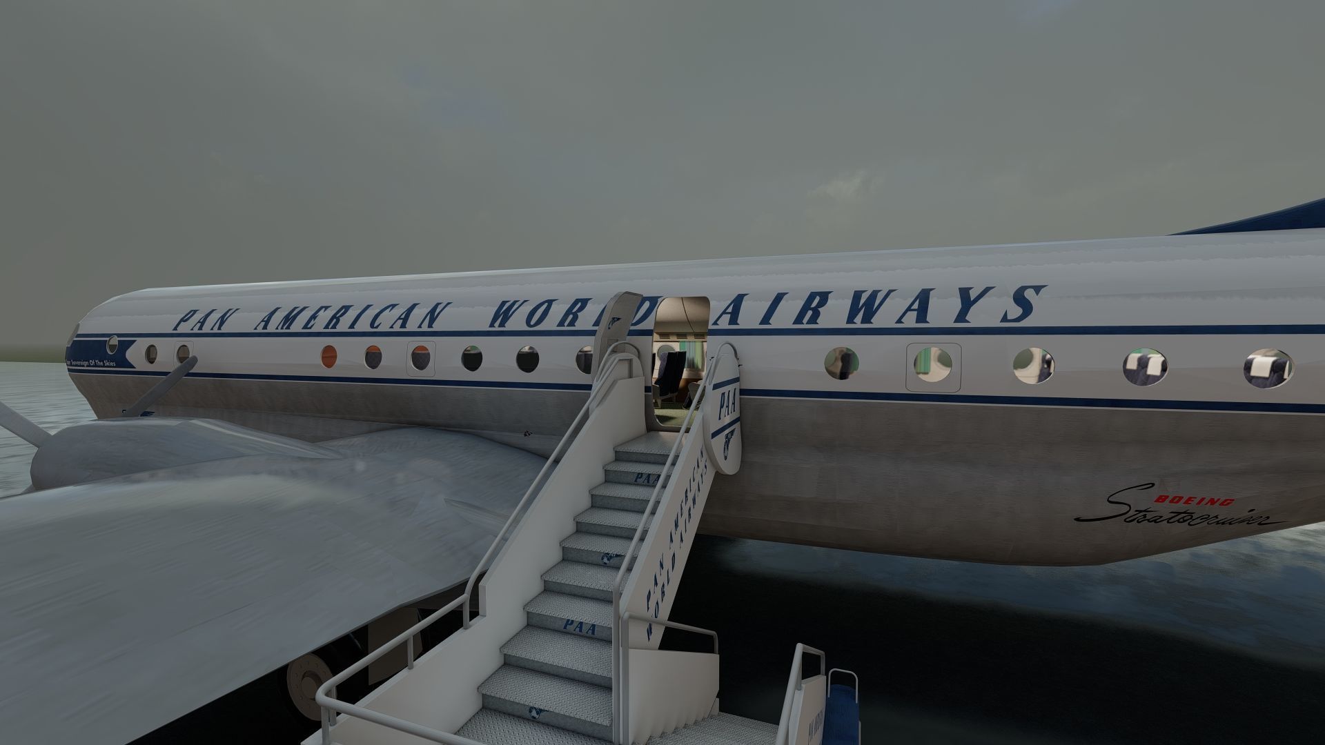 PAN AM BOEING 377 STRATOCRUISER 3D model_25