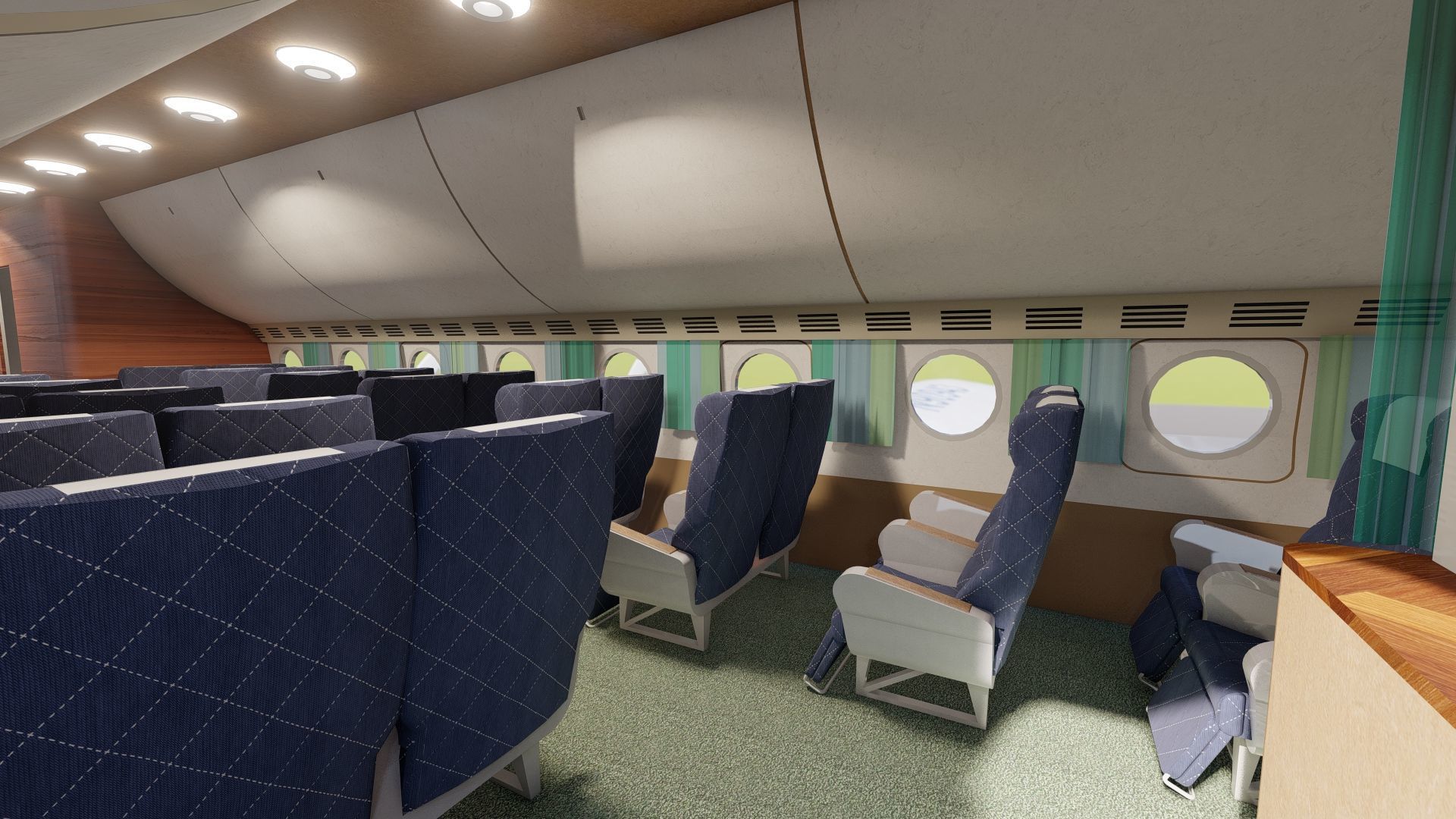 PAN AM BOEING 377 STRATOCRUISER 3D model_7