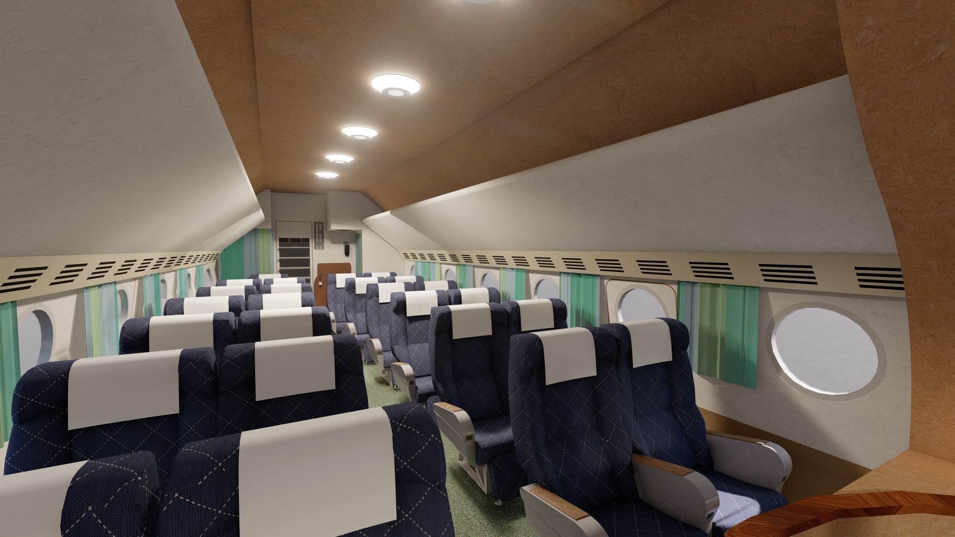 PAN AM BOEING 377 STRATOCRUISER 3D model_9