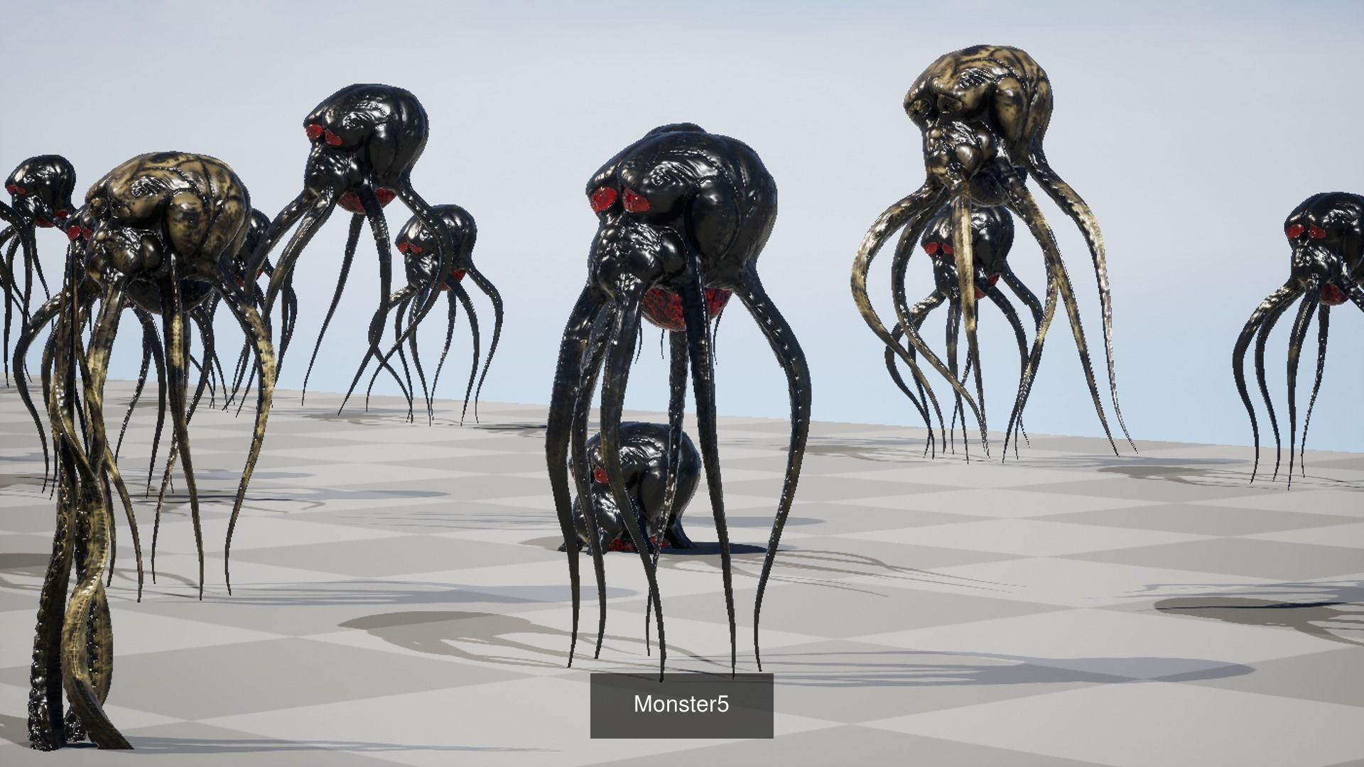 Custom rigged animated game-ready monsters collection 3 _8