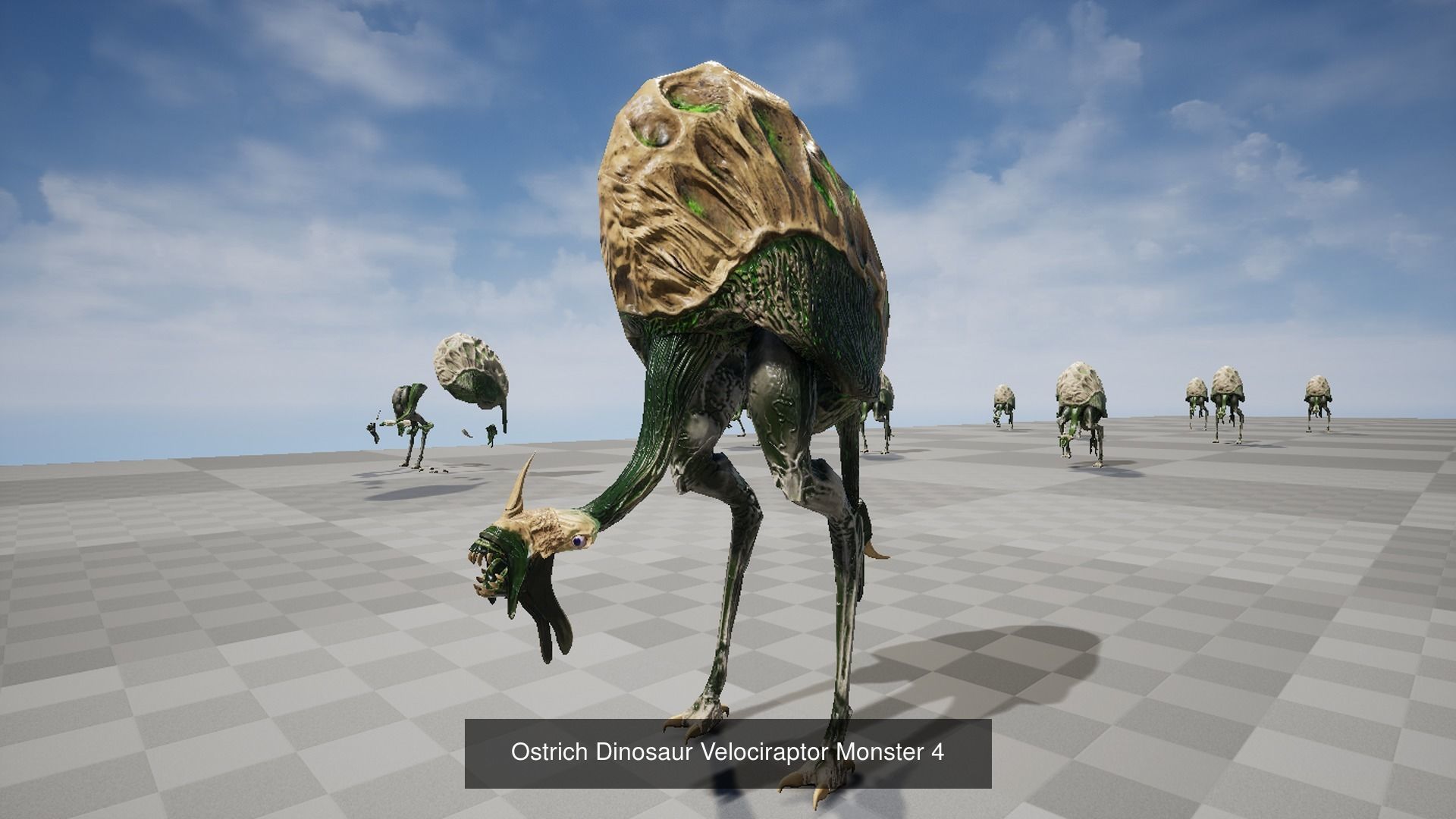 Custom rigged animated game-ready monsters collection 3 _7