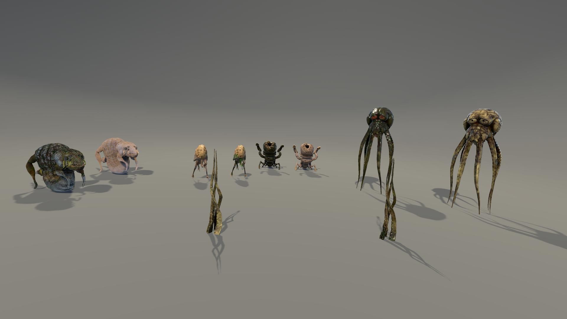 Custom rigged animated game-ready monsters collection 3 _13