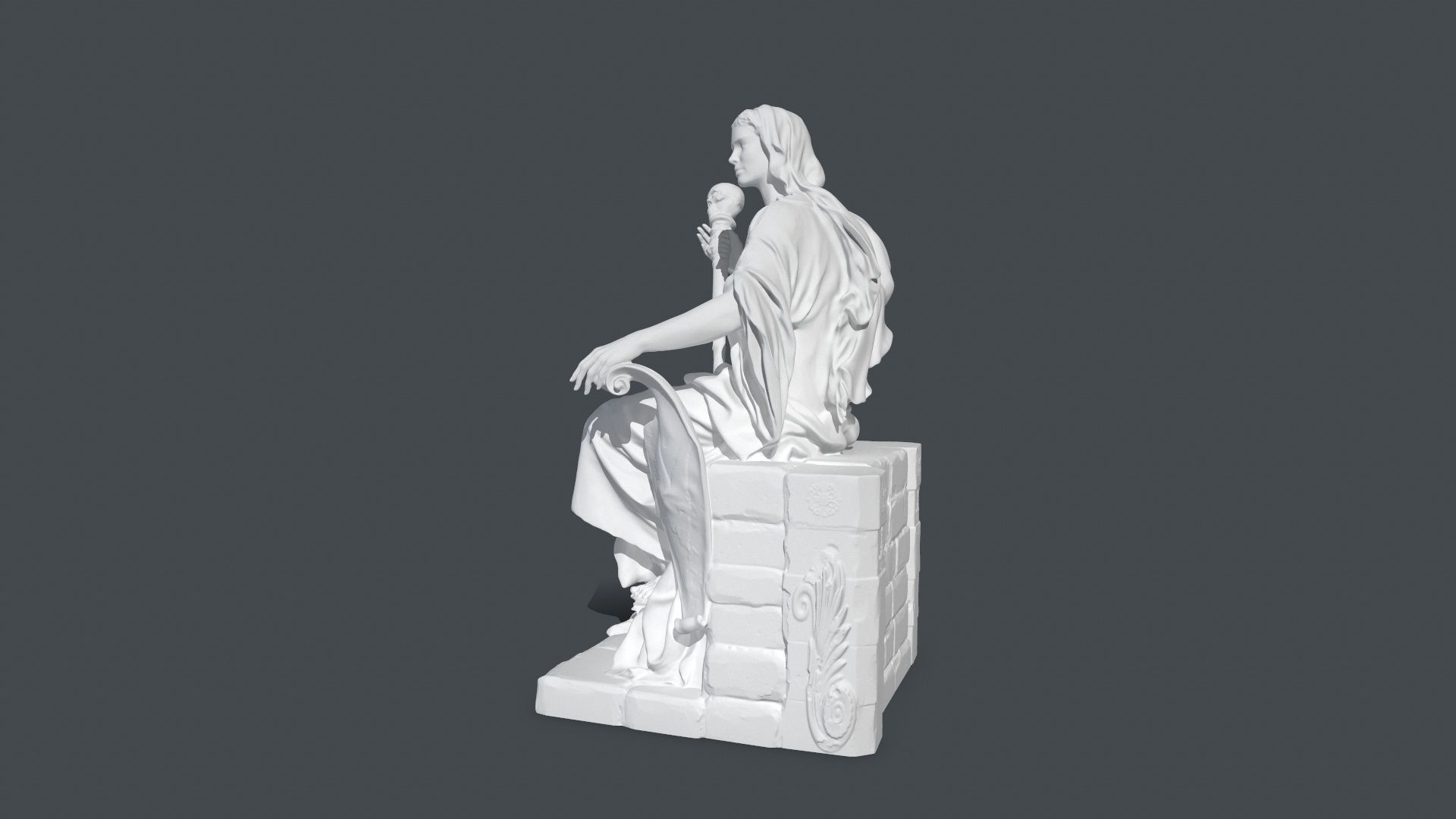 printing stone woman 3D print model_2