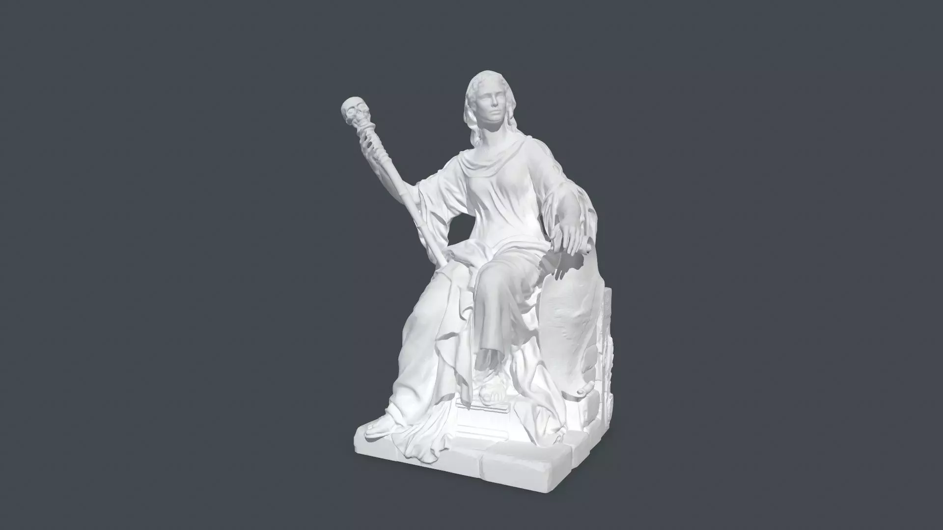 printing stone woman 3D print model_0