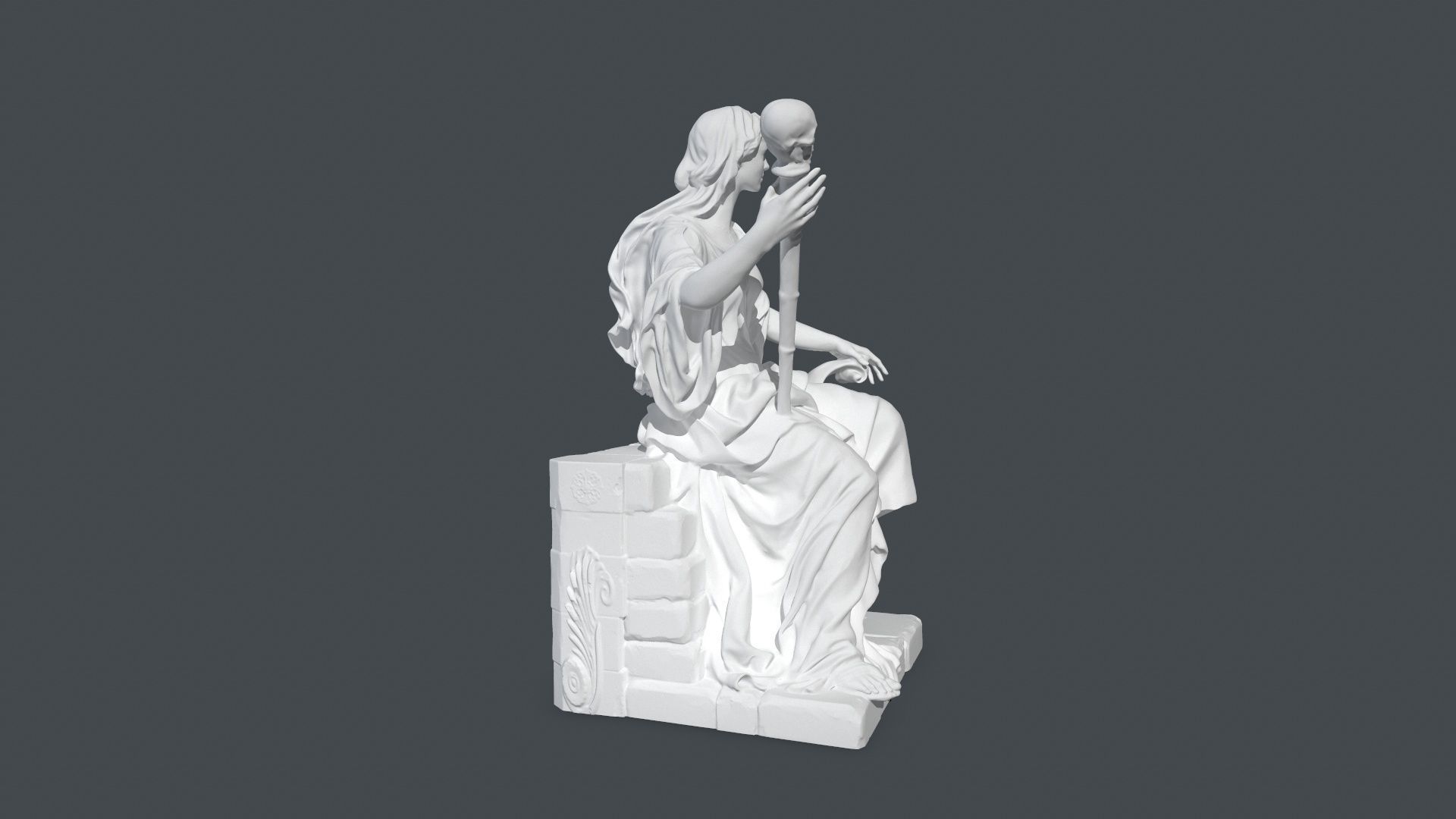 printing stone woman 3D print model_6