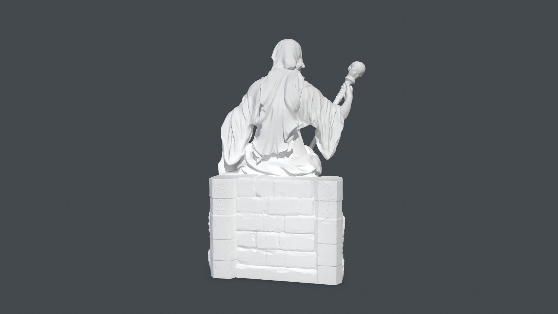 printing stone woman 3D print model_4