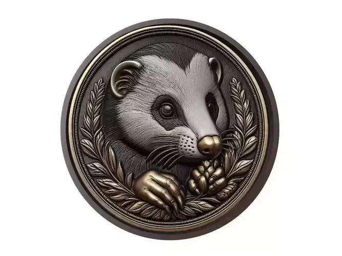 Skunk Animal Medallion